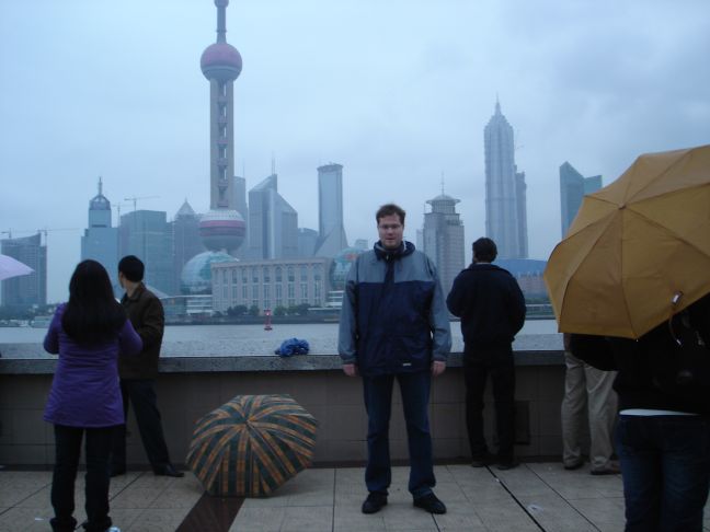 Bund Shanghai im Regen
