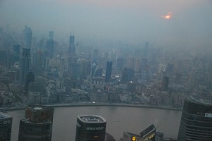 Luftverschmutzung in China Shanghai