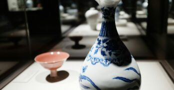 Blau-weißes Porzellan aus China