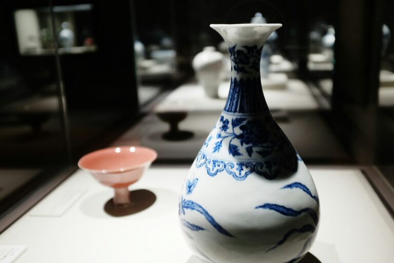 Blau-weißes Porzellan aus China